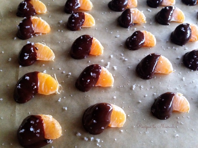 chocolate dipped mandarins
