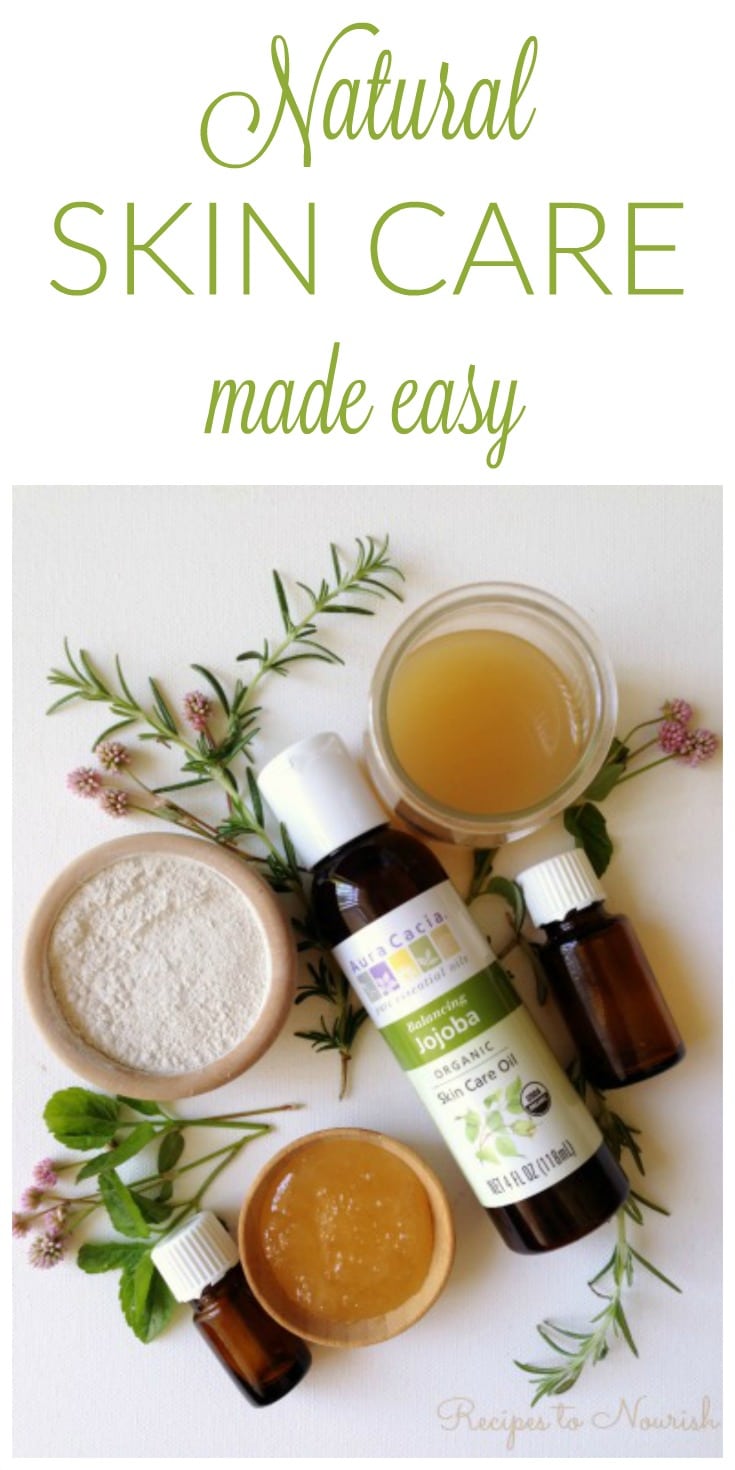 DIY Natural Skin Care made easy! Ditch the toxic chemical skin care and beauty products and make your own instead. | Recipes to Nourish | DIY Beauty products | Natural skin care | Non-toxic skin care | Easy DIY skin care | DIY Beauty recipes || #naturalskincare #diybeauty