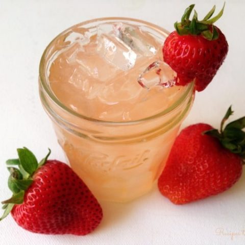 Strawberry Ginger Switchel {Easy Ferment + Electrolytes}