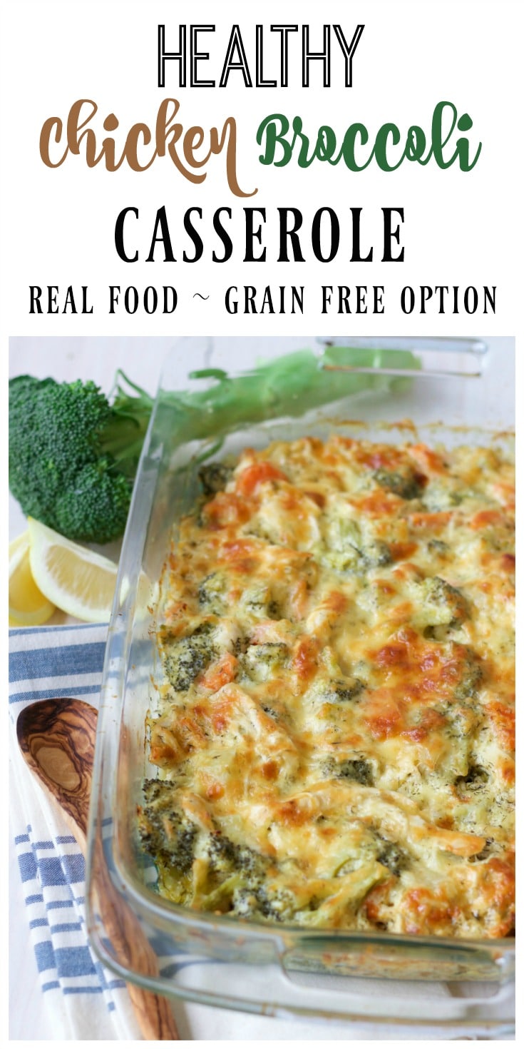 (ad) This Healthy Chicken Broccoli Casserole is a delicious comforting classic. It’s so easy to make, packed with protein, loaded with broccoli and full of vibrant herby aromatics. It has a special real food secret ingredient too and bakes up beautifully in less than an hour. | Recipes to Nourish | Healthy casserole | Healthy dinner recipes | Healthy main dish | Real food recipes | Easy dinner recipe || #realfood #healthydinner