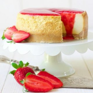 Easy Instant Pot Strawberry Cheesecake {Grain Free}