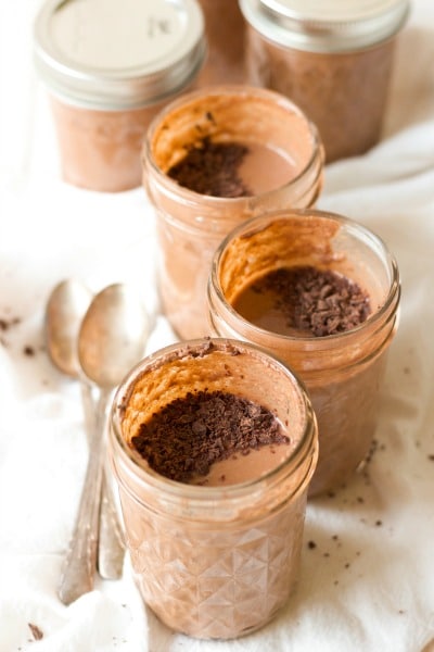 5 Minute Healthy Instant Pot Chocolate Pudding is protein packed, rich and super chocolaty. It makes a fun snack or special treat and it's perfect to pack in lunches. It's Paleo friendly with a dairy free option and full of a metabolism and gut supporting boost. | Recipes to Nourish