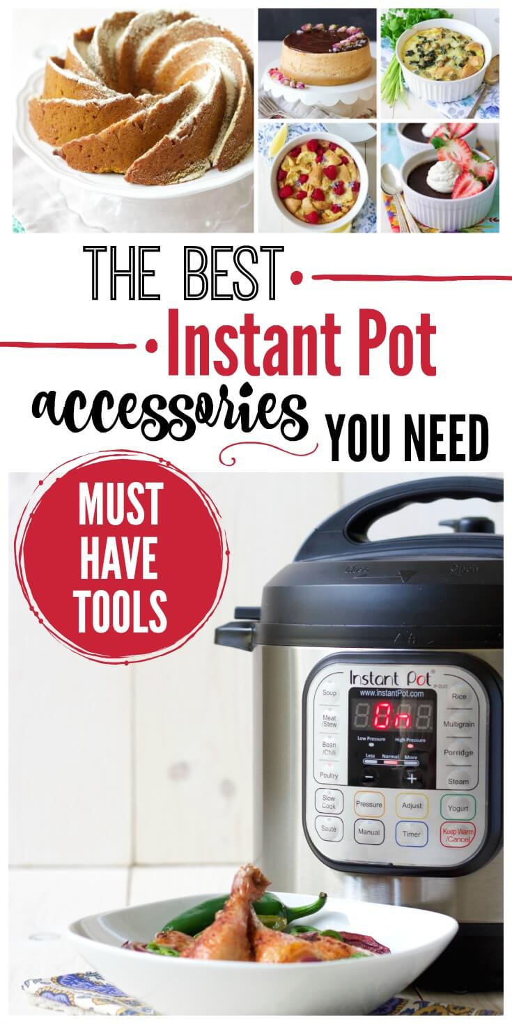 Wondering what Instant Pot accessories are a must for this amazing kitchen tool? I've got you covered with the best Instant Pot accessories! | Recipes to Nourish // Instant Pot Recipes | Healthy Instant Pot Recipes | Instant Pot Tools | Pressure Cooker Accessories | Gluten Free Recipes | Paleo Recipes | Instant Pot Recipes | Pressure Cooker
