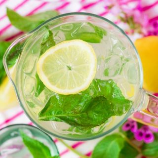 Sugar Free Stevia Sweetened Mint Lemonade