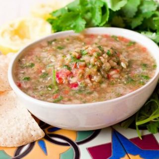 Fresh Real Food Summer Blender Cucumber Salsa