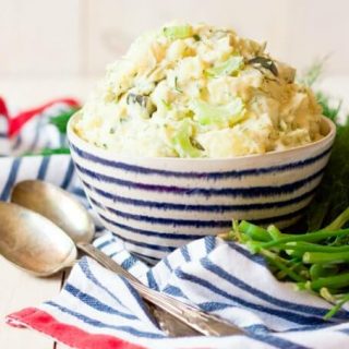 Real Food Homemade Potato Salad {No Mayo}