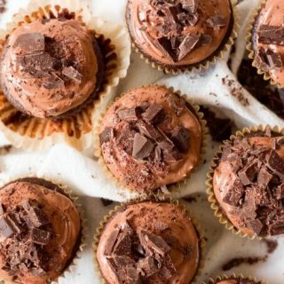 Grain Free Triple Chocolate Pumpkin Cupcakes